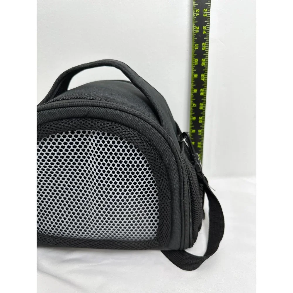 Pet Carrier Foldable Travel Zipper Bag Black NWT